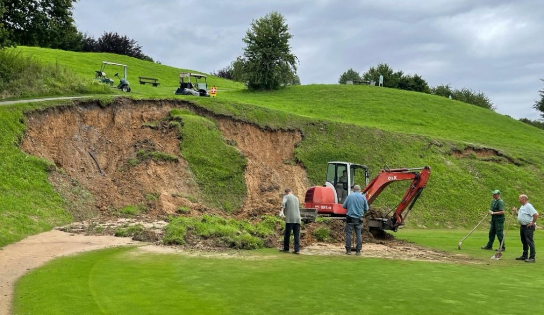 Starkregen in Bochum - Golfplatz bleibt nicht verschont