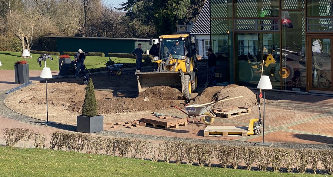 Unsere neue Terrasse - Arbeiten in vollem Gang